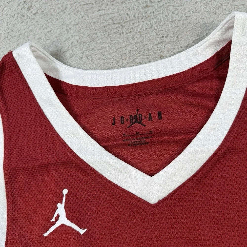 Morehouse Maroon Tigers Jersey Mens Medium Air Jordan Red Basketball Mesh #67